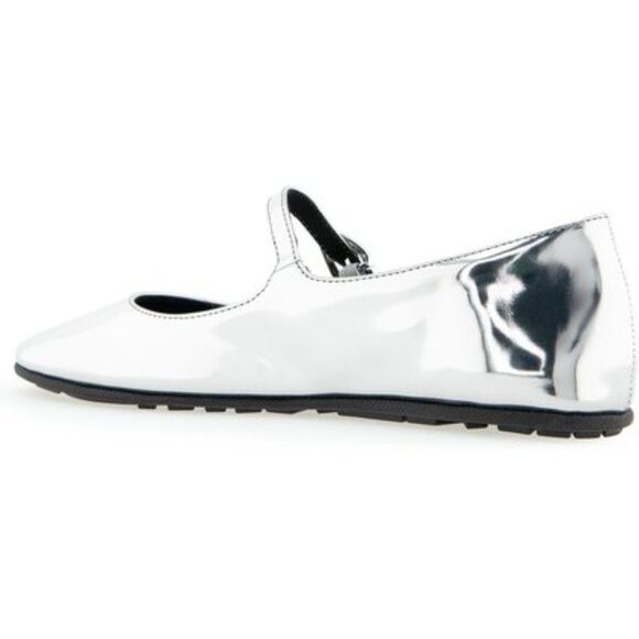 Aerosoles Women’s Perry Mary Jane Flat – Silver Patent, Size 8M - Picture 2 of 8